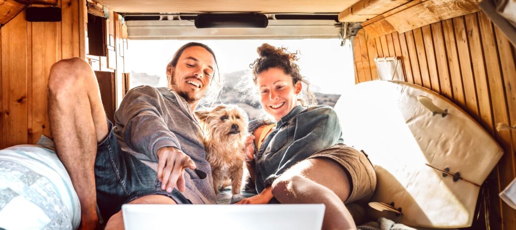 Vanlife dog
