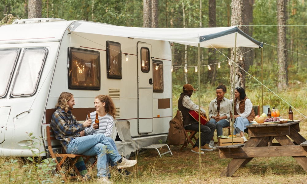 campout with vanlife friends