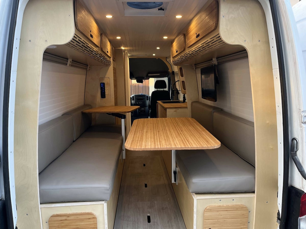 conversion van bed platform dinette kit