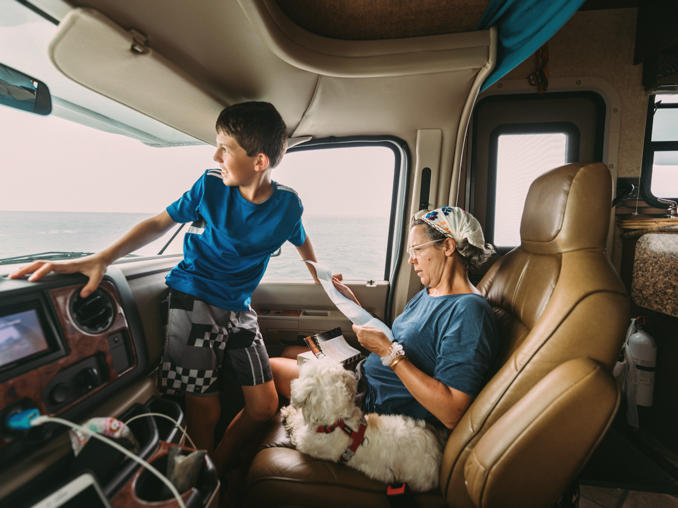 mapping driving route for family RV road trip