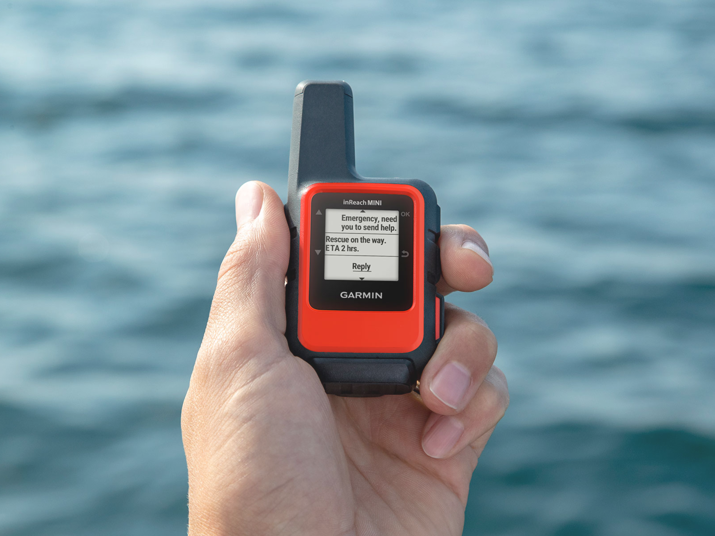 Garmin InReach recovery gear with rescue message