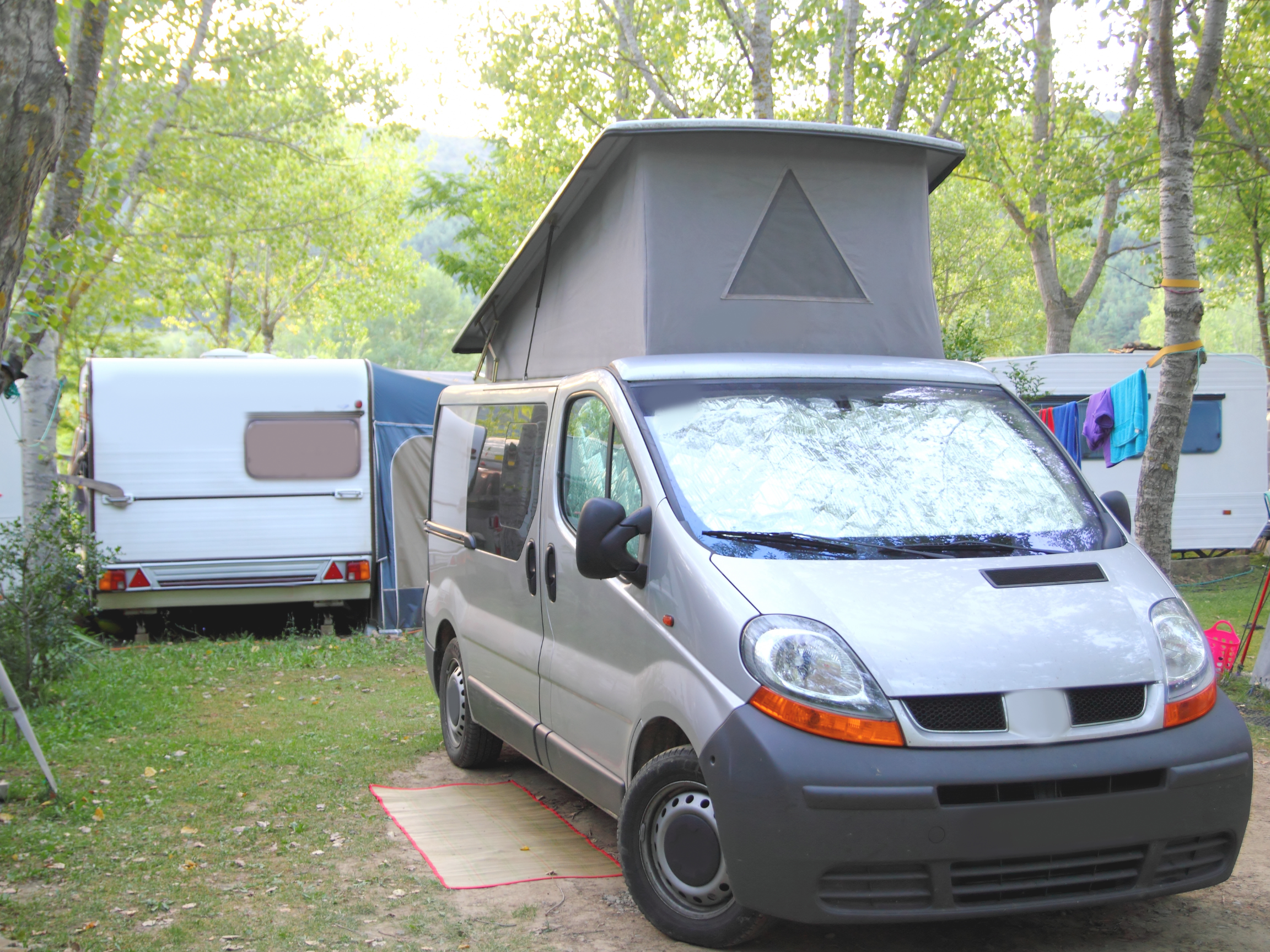 leaving your camper van parking at a campground long-term