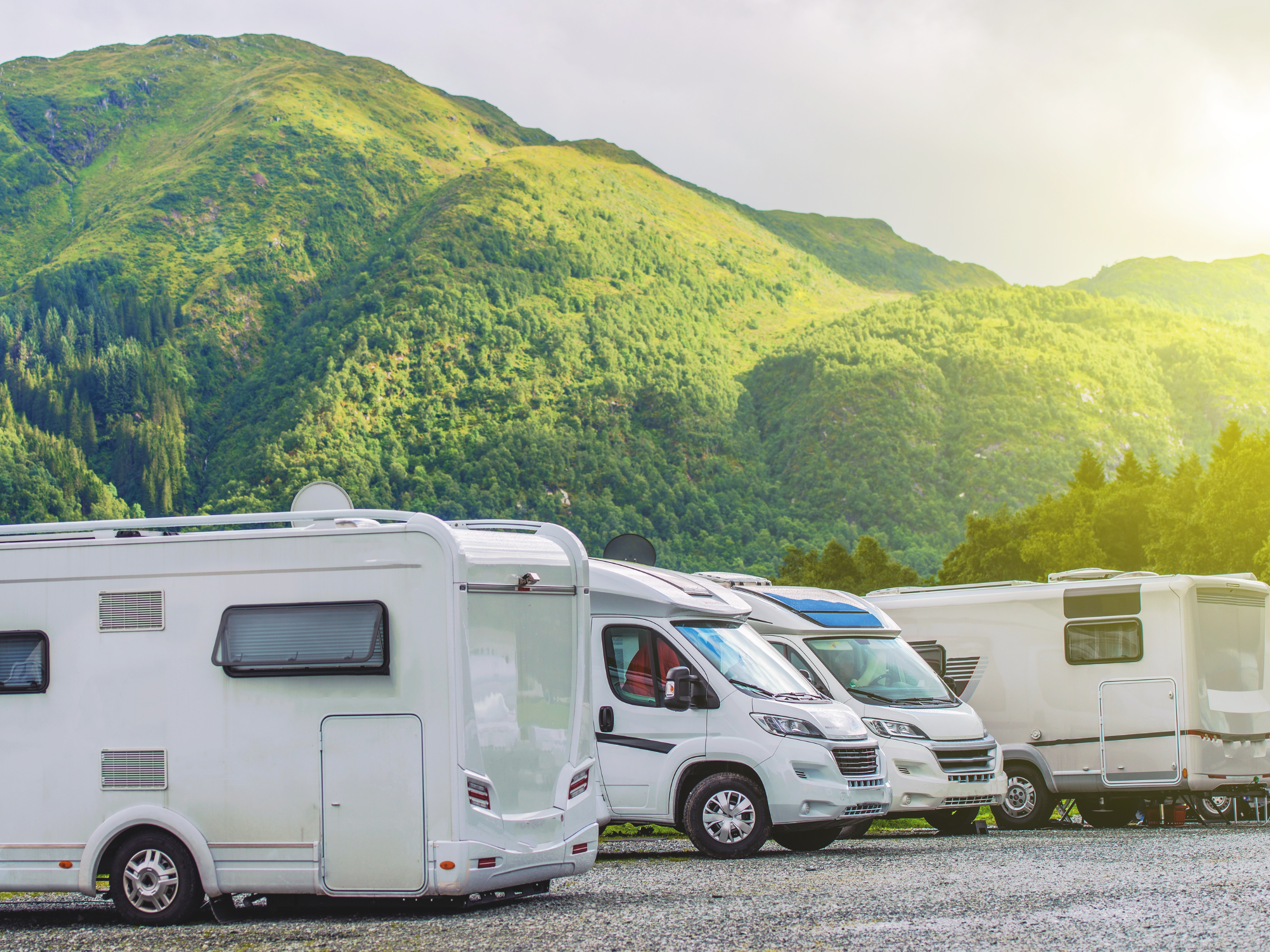 camper van parking for larger rigs