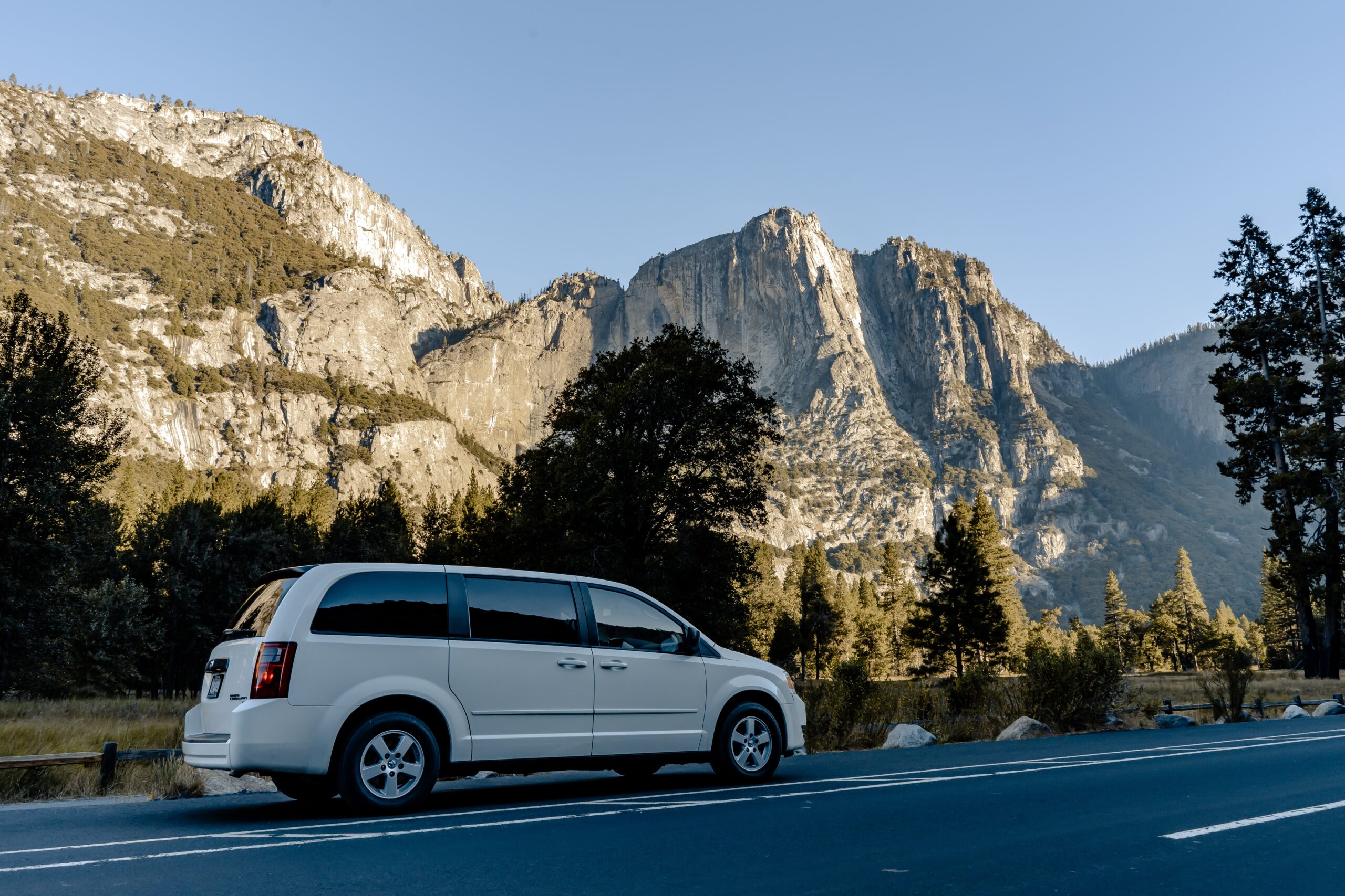 Avanti campervan on a road trip in Yosemite North America